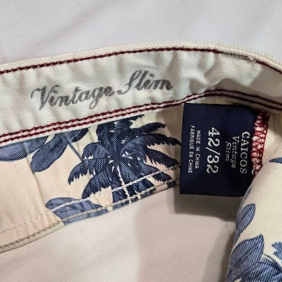 TOMMY BAHAMA CAICOS WHITE JEANS MENS 42 X 32 VINTAGE SLIM STRETCH - Picture 8 of 8
